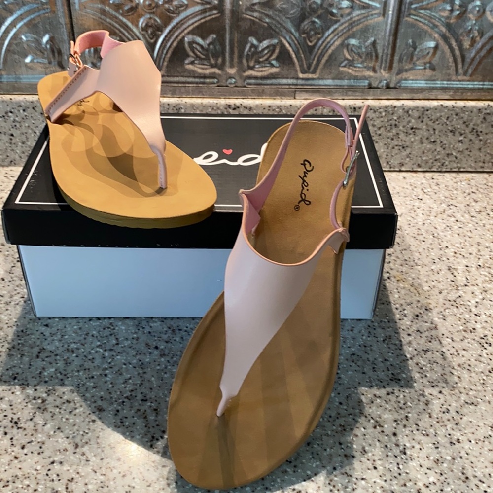 Sandals…blush leather